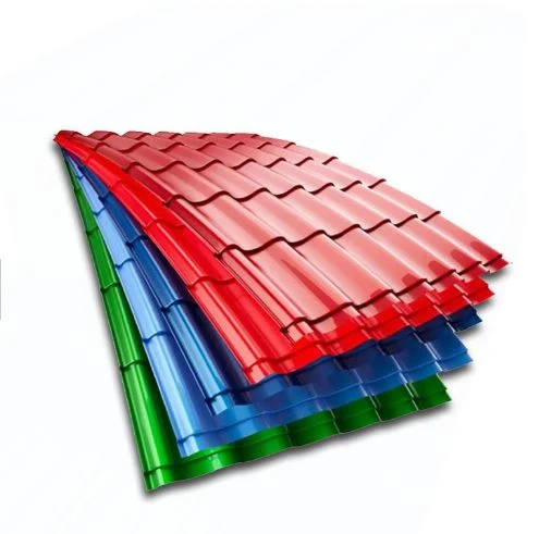 Colored PPGI Corrugated Zinc Roofing Sheet Color Coated Corrugated Steel PPGI Roofing Sheet for House